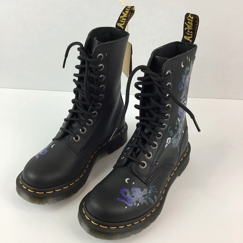 NWT Dr Martens 1490 Mystic Floral Leather Mid Calf Boots | 5 - Picture 6 of 16